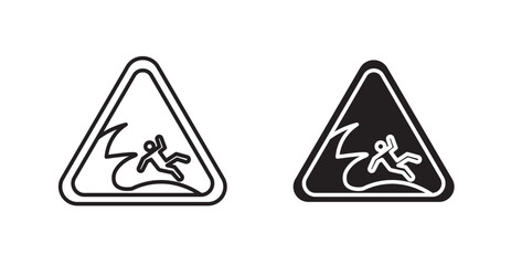 High sea waves warning signs graphics vectors designs