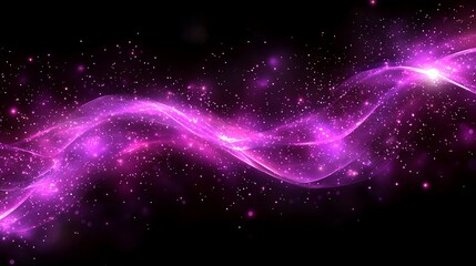 Obraz premium Purple Cosmic Energy Wave.