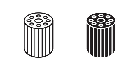 Oil filter icons graphics vectors designs