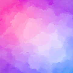 Obraz premium A soft, abstract watercolor blend of purple, pink, and blue hues, creating a calming and vibrant effect, perfect for backgrounds or artistic designs.