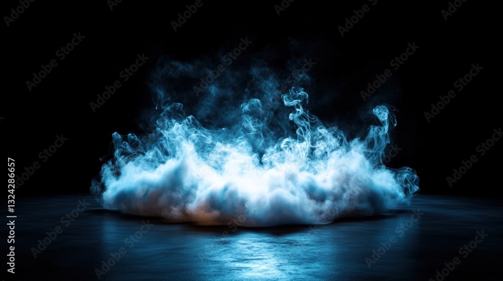 Poster soft cloud of smoke gently rising in the air creating an ethereal atmosphere of mystery and intrigue