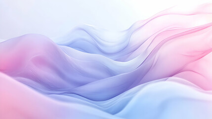 Obraz premium Abstract holographic flowing motion design, soft gradient color, smooth texture rendering