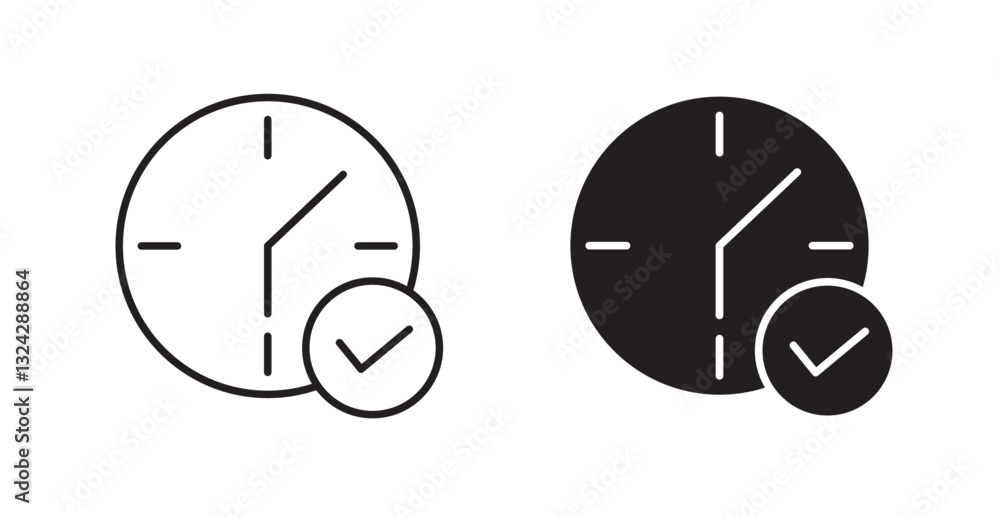 Poster specify at time icons graphics vectors designs