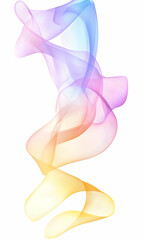 Fototapeta premium Pastel Tones Elegant Swirl Gradient Design Flowing, Abstract Translucent Lines of Soft Colors