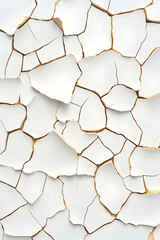 Cracked white surface texture