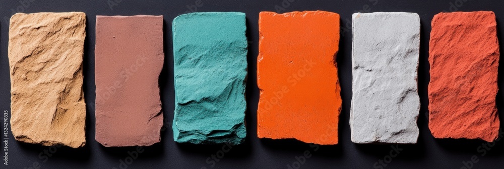 Aufkleber tactile color theory textured architectural material palette for innovative design trends - minimali