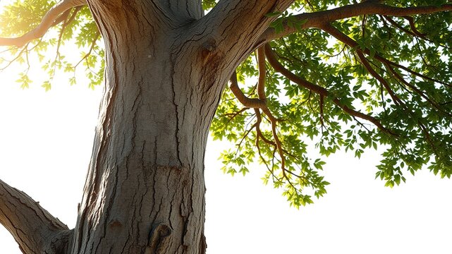 Majestic Oak Cork Tree with Ample Space for Design