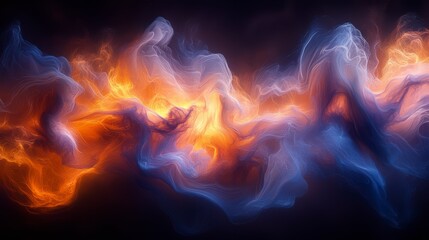 Fototapeta premium Abstract Art of Dreamy Pastel Radiance Vibrating in a Cosmic Spectrum of Vibrant Hues