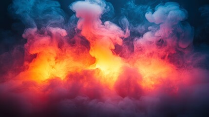 Obraz premium Abstract Art of Ephemeral Pastel Tones with Flickering Glow and Dynamic Color Blends