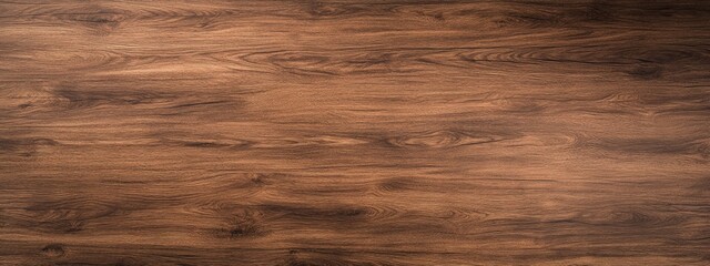 Dark brown wooden plank background, top-down flat lay view, featuring rich wood grain texture, ideal for design, backdrop, and rustic aesthetics.