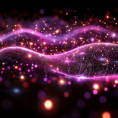 Purple Energy Wave for Dark Background.