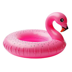 Pink inflatable flamingo pool float designed for summer fun at beach or pool parties