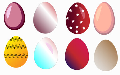 Set of Easter Eggs