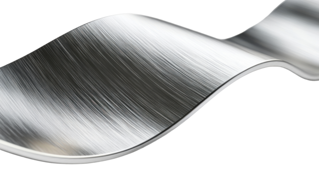 linear brushed metal texture isolated on white background