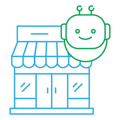 Shopping Store and E-Commerce vector Icon design
