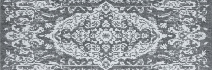 Grey and White Concrete Stone Wall Texture with Floral Print, Seamless Design for Wide Background