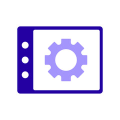 Icon a option panel, isolated against a clean background.