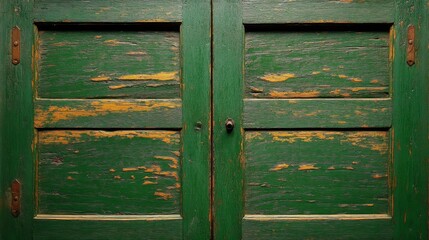Abstract Green Rustic Painted Wooden Texture Grunge Hardwood Wall Floor Table Background Banner
