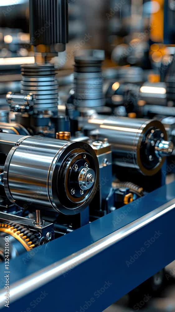 Aufkleber an in-depth examination of the intricate precision machinery components utilized within a cutting-ed