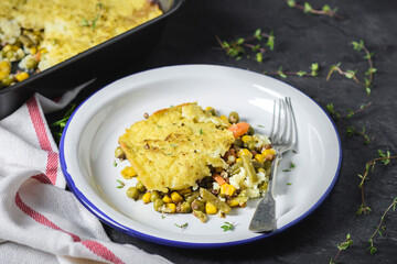 Homemade prepared healthy and keto diet dish