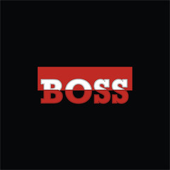 Fototapeta premium Boss Typography Design