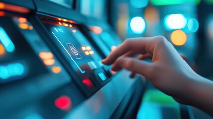 Fototapeta premium Digital banking technology with automated AI risk assessment systems