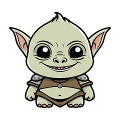 Obraz premium Soft Round Green Goblin