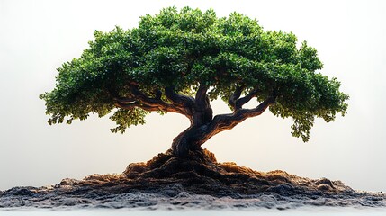 Golden autumn tree standing alone high resolution image