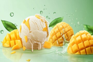 refreshing mango ice cream: a tropical delight