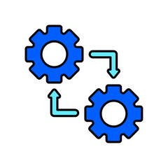 Icon a optimization, isolated against a clean background.