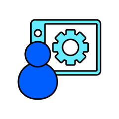 Icon a control panel, isolated against a clean background.