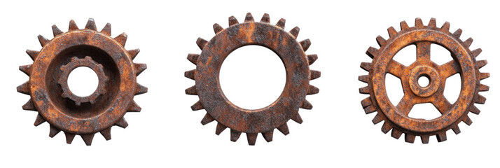 Rusty gear wheel