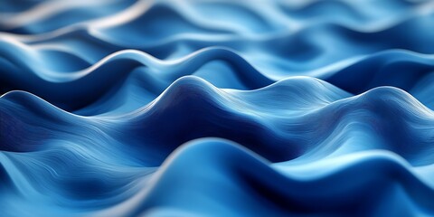 Obraz premium Abstract blue wavy texture background
