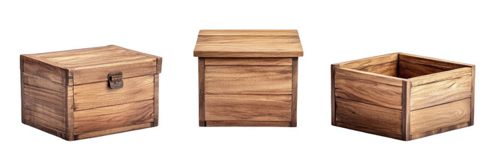 A wooden box 