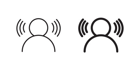 Brand awareness thin line and fill vector icons set