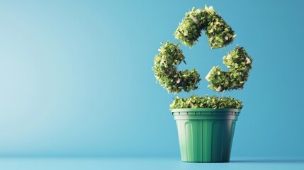 Unique plant with a dollar sign symbolizing financial growth and sustainability within eco-friendly living spaces