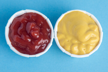 Sauce in paper container