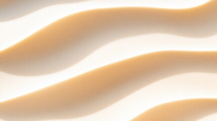 Obraz premium Elegant Abstract Waves In Soft Ochre Desert Tones