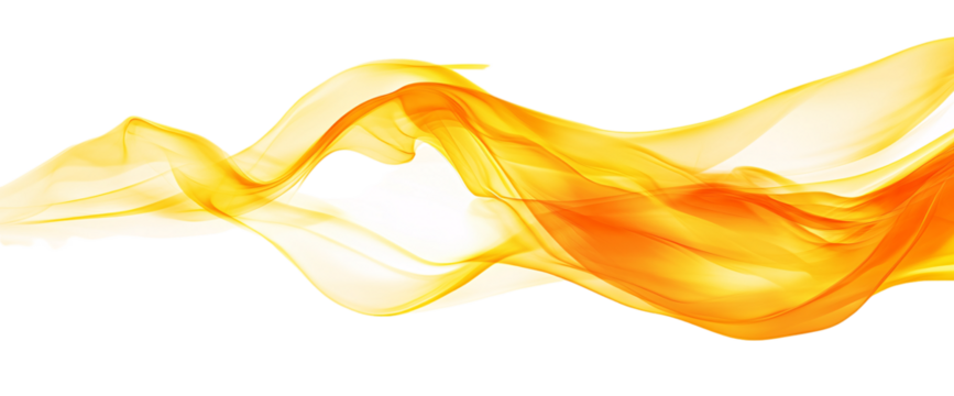 Illustration of golden swirls and stars on a transparent background, PNG