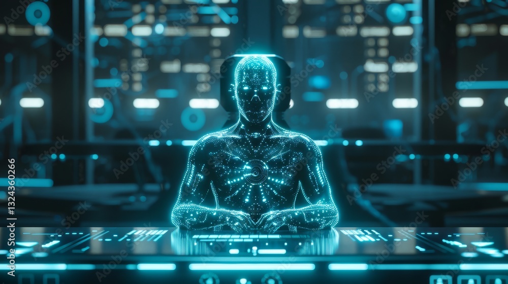 Poster exploring the future of judiciary with ai holograms in augmented reality environments for virtual tr