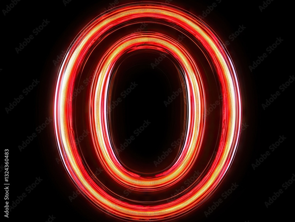 Poster dynamic neon light display urban setting graphic art modern environment close-up view creative conce