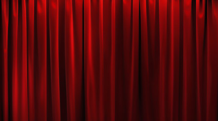 Seamless Illustration of  Red Curtain