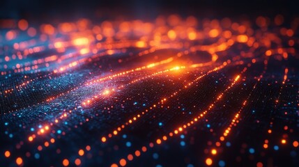 Obraz premium Abstract Glowing Particle Background