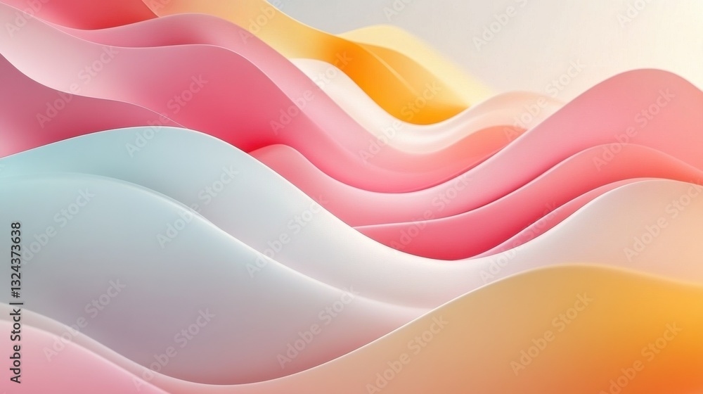 Poster minimal abstract landscape background with a modern and concise graphics
