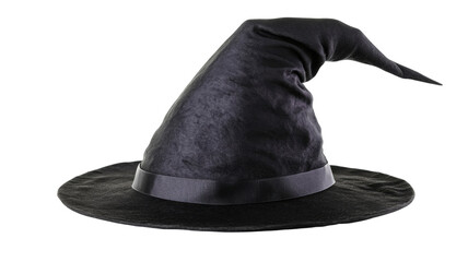 Pointy witch hat with transparent background for halloween party costume