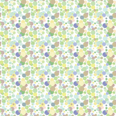 Color background, colorful vector texture with circles. Splash effect banner. Dotted abstract illustration with blurred drops of rain. Seamless pattern for fabric, textile. Vector illustration