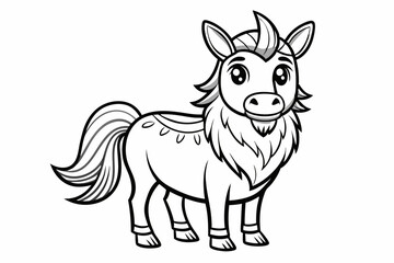 Coloring book black vector