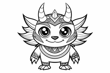 Coloring book black vector