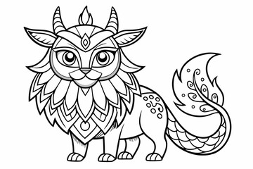 Coloring book black vector