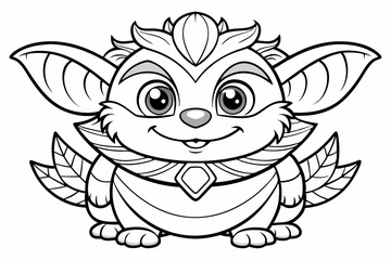 Coloring book black vector